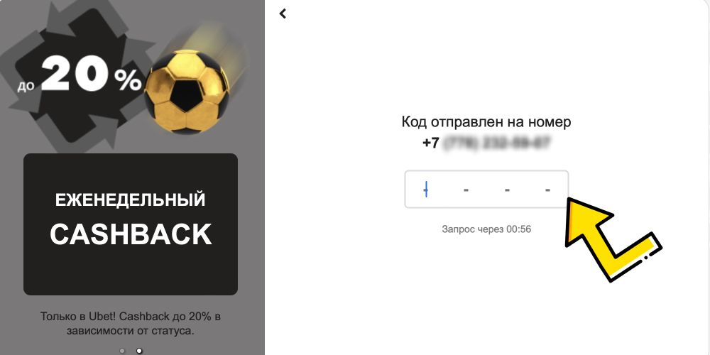 введите код из смс